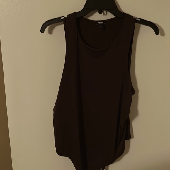 Express Tops - XL Brown Express Body Suit